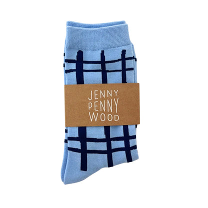 Darby Crew Socks - Steel Blue & Midnight
