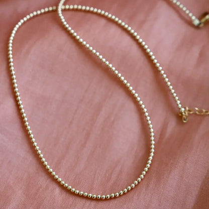 Gold Filled Beaded Chain