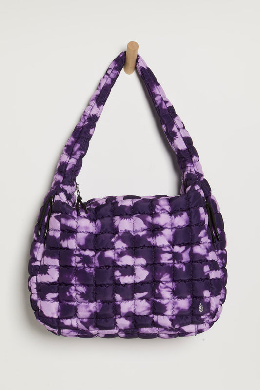 Quilted Carryall Bag - Vivid Violet Tie Dye