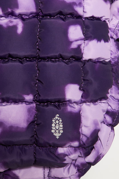 Quilted Carryall Bag in Vivid Violet Tie Dye