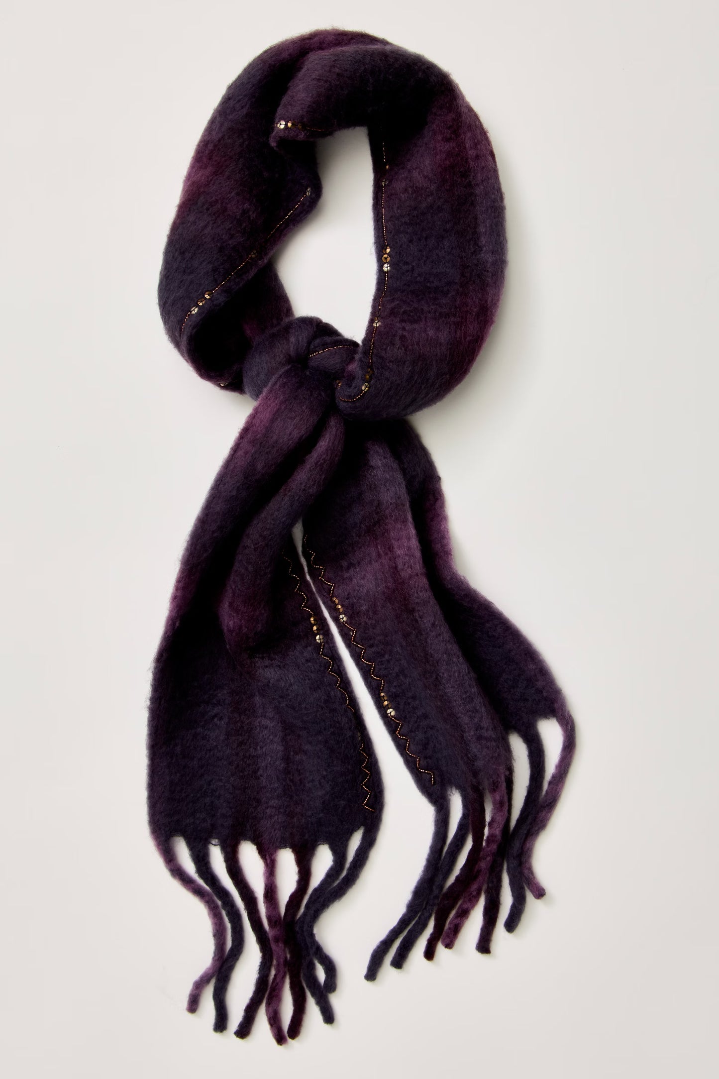 Highland Plaid Skinny Scarf in Berry Combo