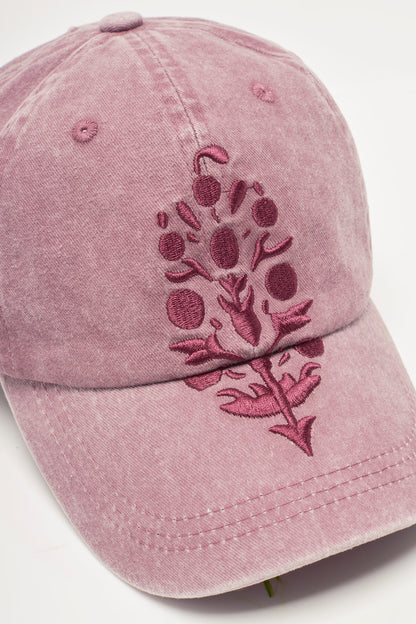 Big Buti Baseball Cap in Deep Mulberry