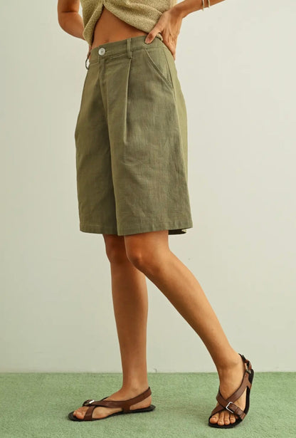 Linen Bermuda Short