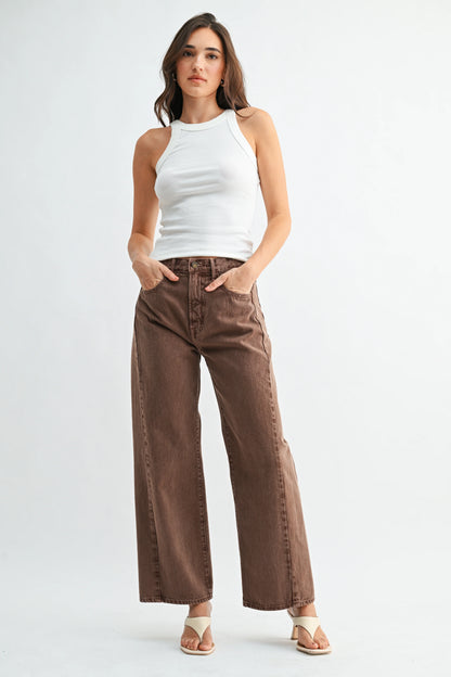 Barrel Jean Twist - Vintage Brown