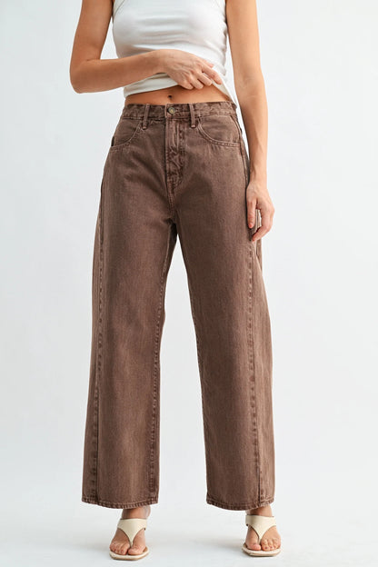Barrel Jean Twist - Vintage Brown