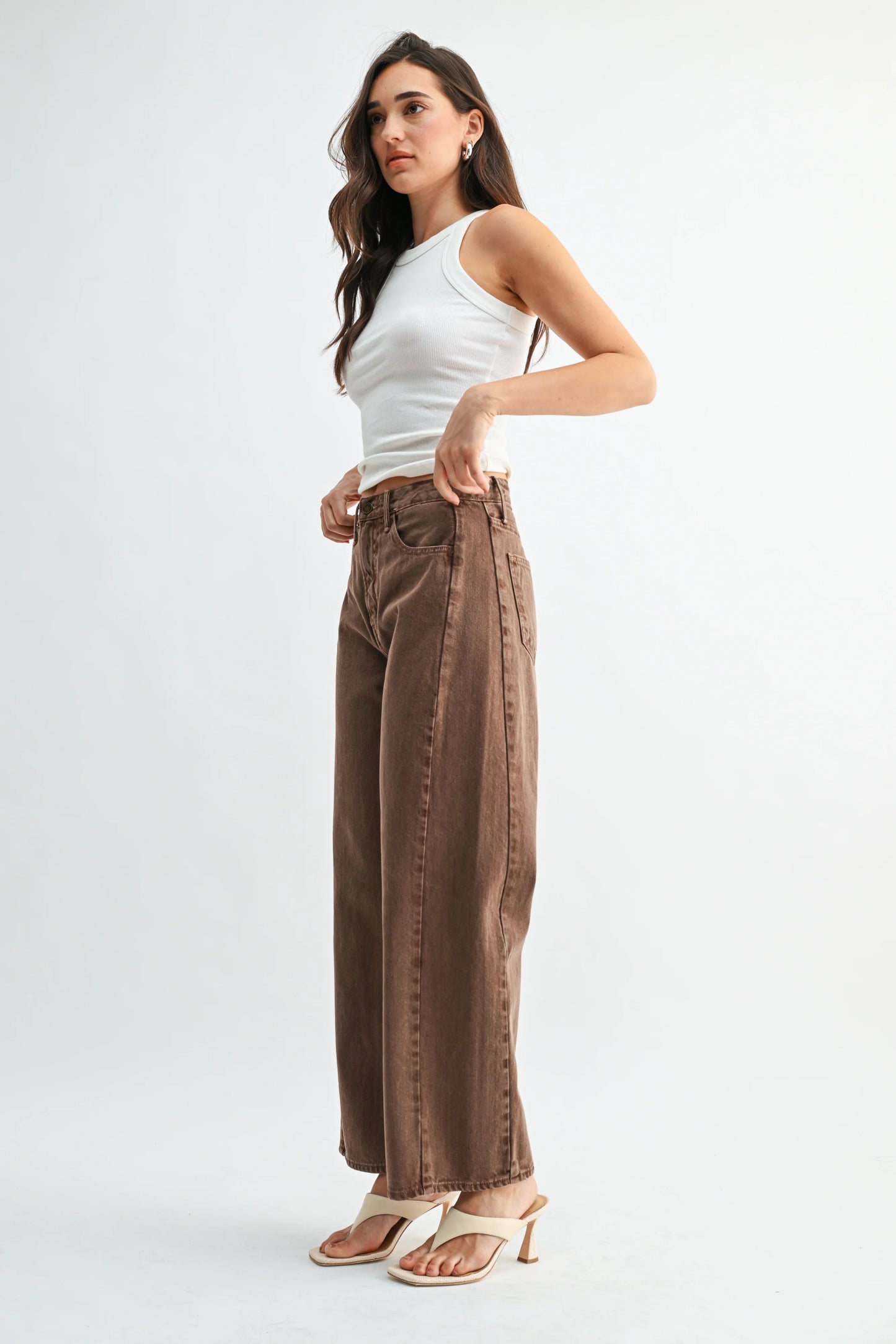 Barrel Jean Twist - Vintage Brown