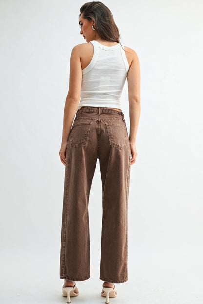 Barrel Jean Twist - Vintage Brown
