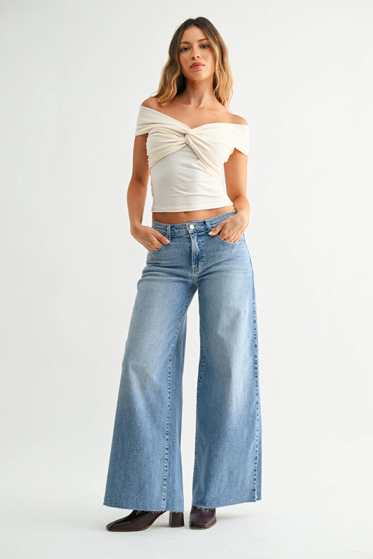 Super Wide Leg Stretch Jean