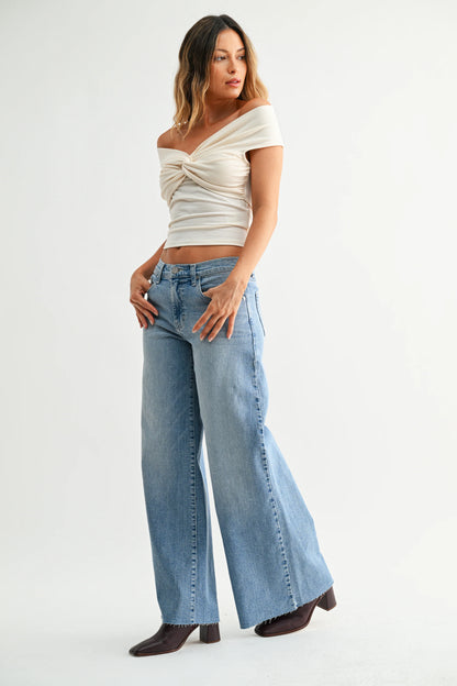 Super Wide Leg Stretch Jean