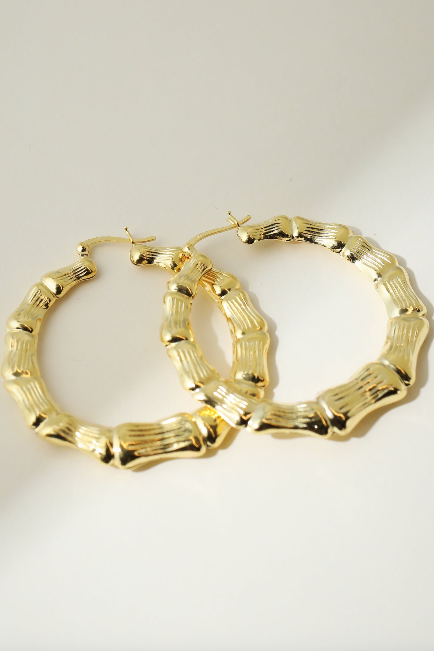 The Bamboo Hoop Earring