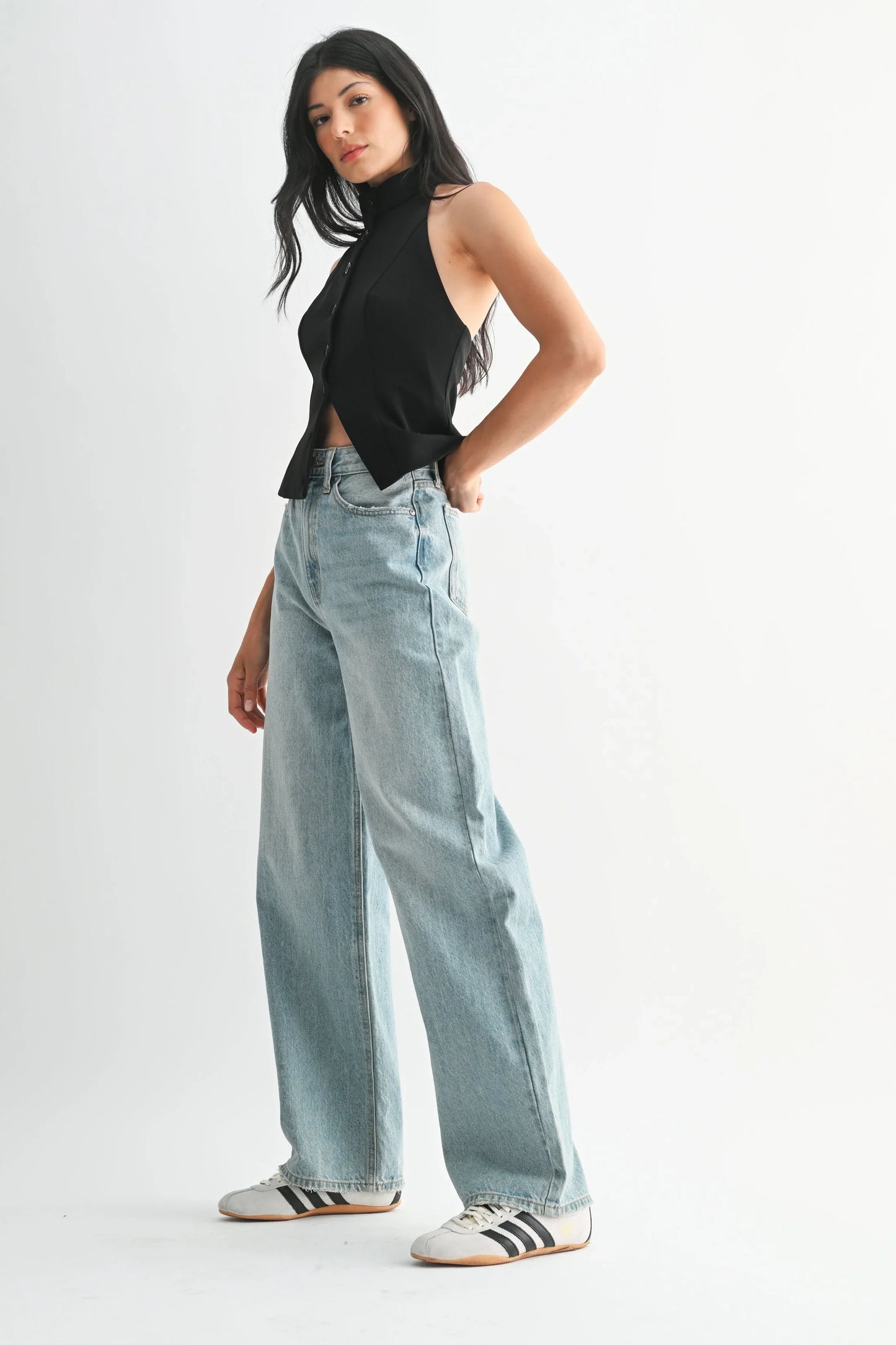 High Waisted Skater Jean