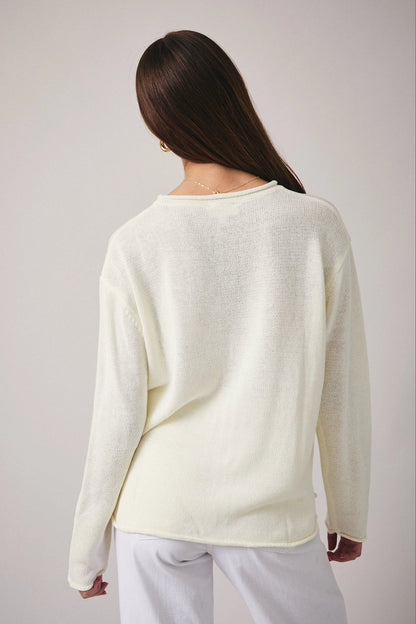 Round Neck Graphic ‘Sea’ Sweater