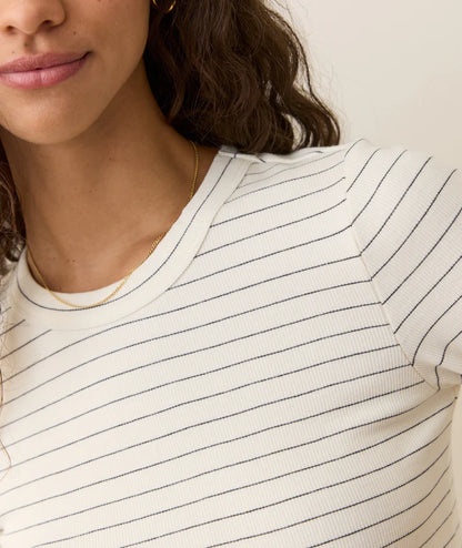 Lexi Sun-In Crew Longsleeve in Stripes