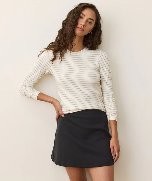 Lexi Sun-In Crew Longsleeve in Stripes
