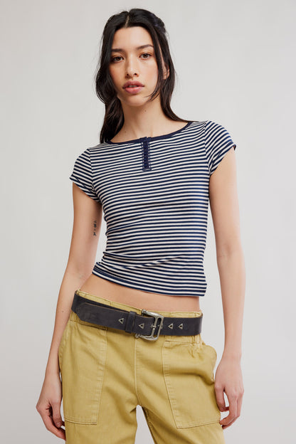 Morning Pages Striped Henley