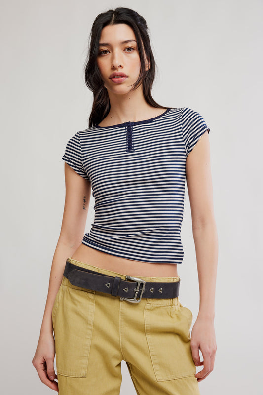 Morning Pages Striped Henley