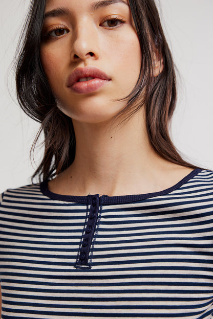 Morning Pages Striped Henley
