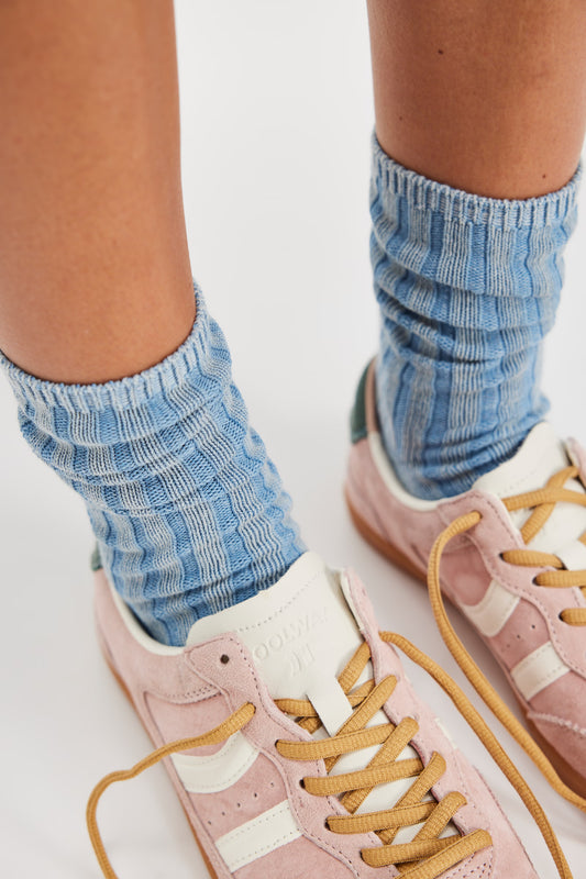 Overdyed Trouser Socks in Indigo