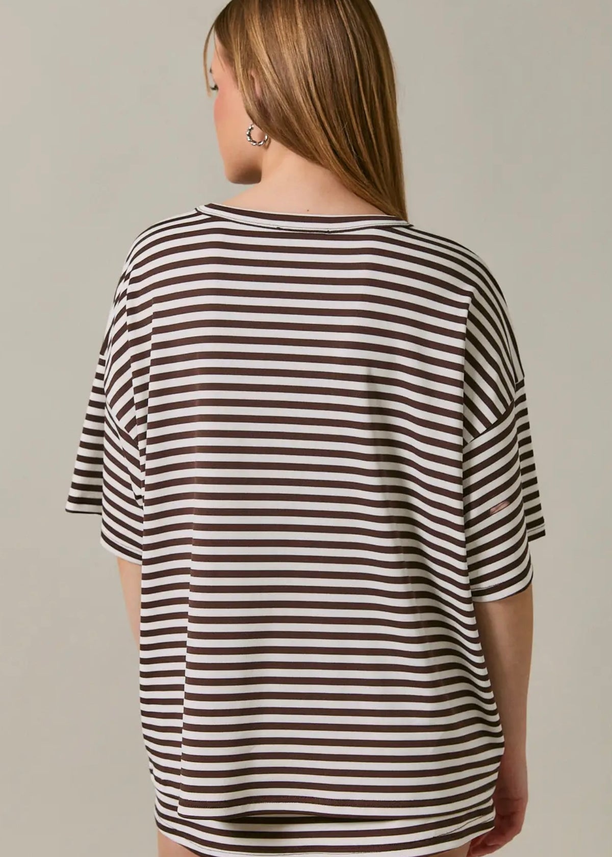 Round Neck Oversized Short Sleeve Tee