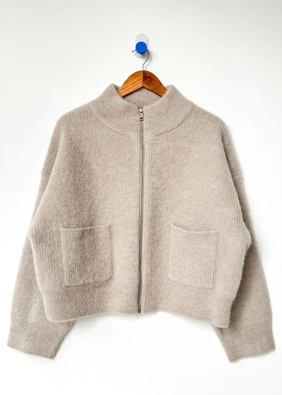Alpaca Zip Front Jacket