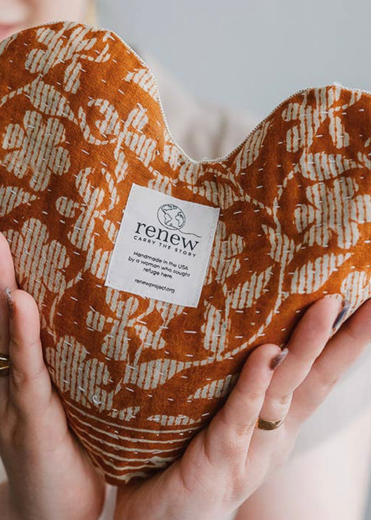 Upcycled Kantha Comfort Pillow