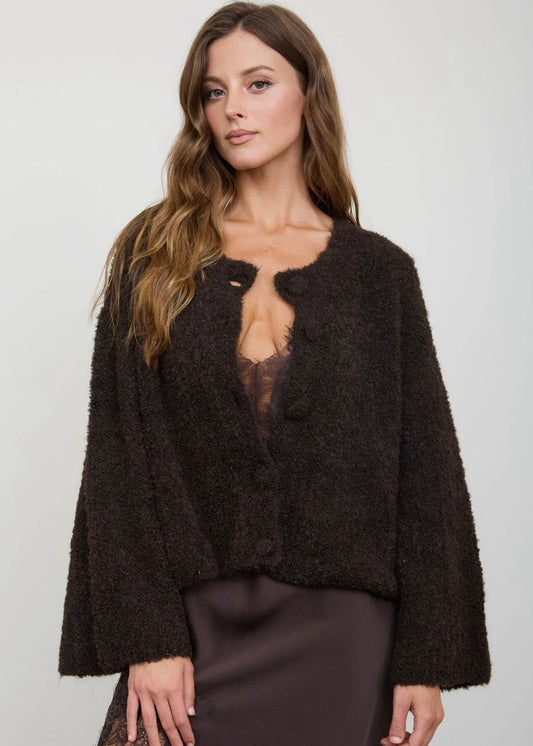Fuzzy Knit Cardigan