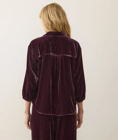Bella Velvet Button Down