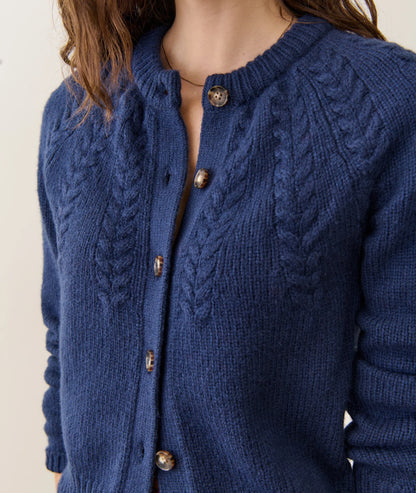 Everly Cable Knit Cardigan