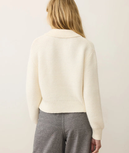 Everly Cable Knit Sweater Polo