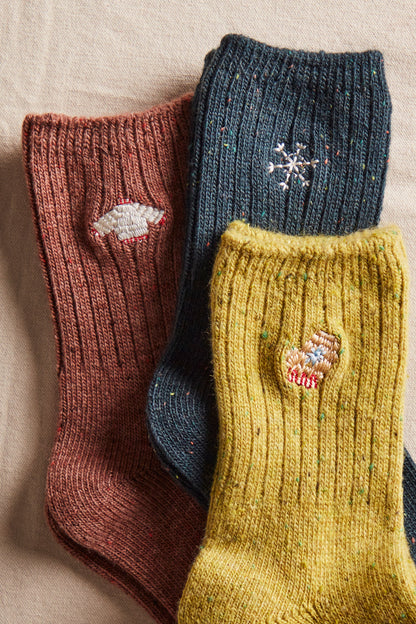 Holiday Heritage Sock Pack in Blue
