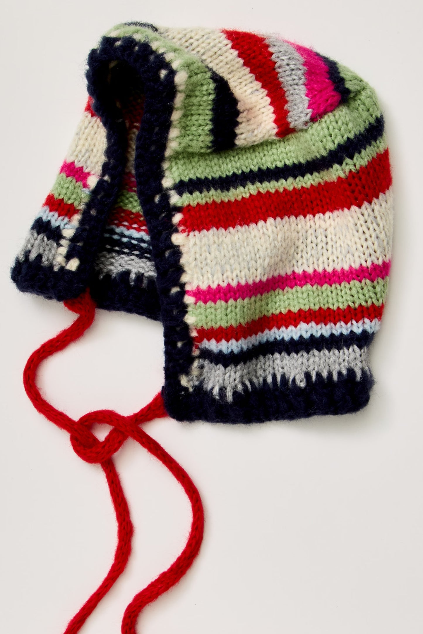 Evie Multi Stripe Bonnet in Navy Combo