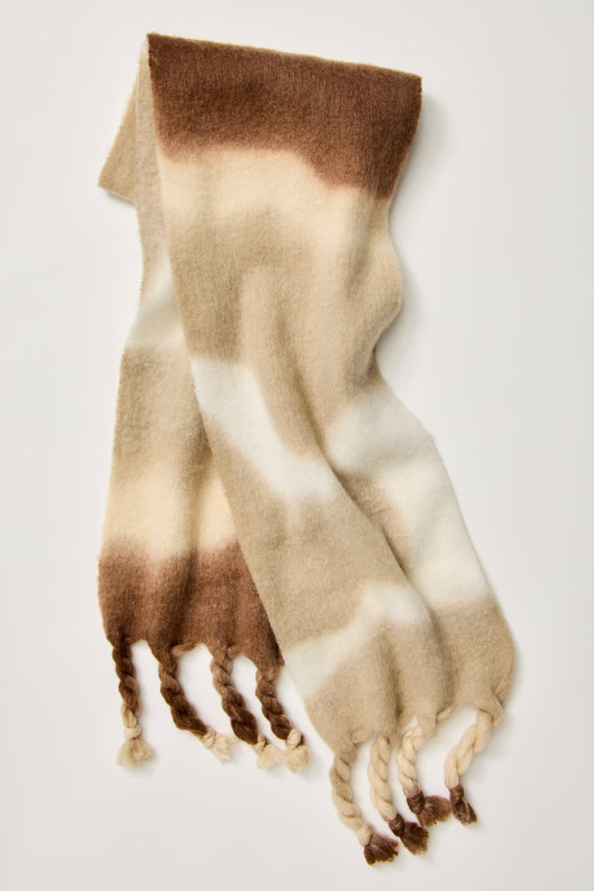 Winter Days Blanket Scarf - Oat Combo
