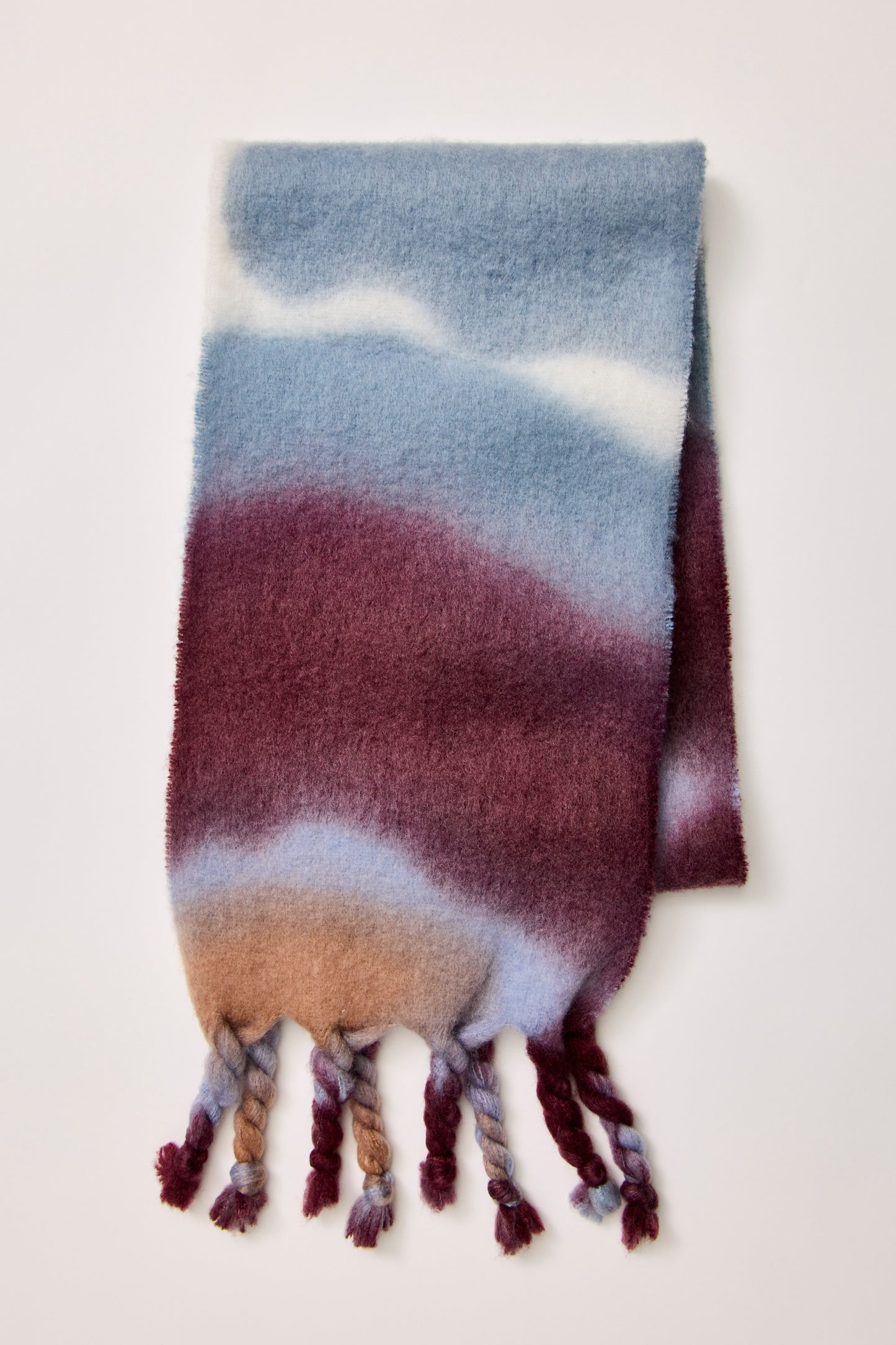 Winter Days Blanket Scarf in Berry Combo