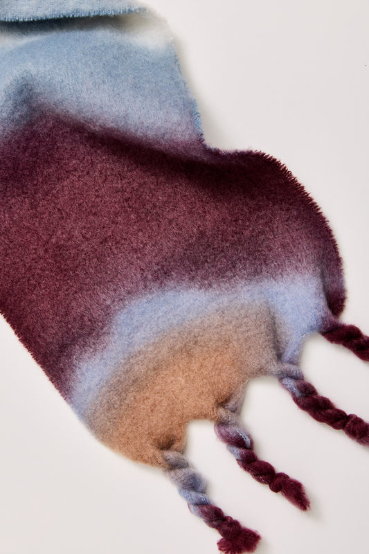Winter Days Blanket Scarf - Berry Combo