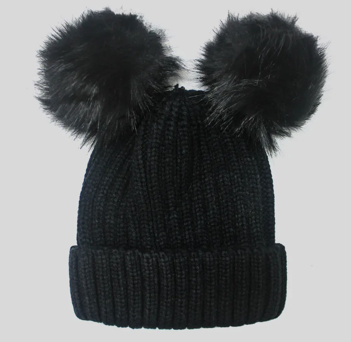 Double Pom Pom Hat