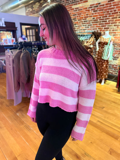 Striped Crew Neck Pullover