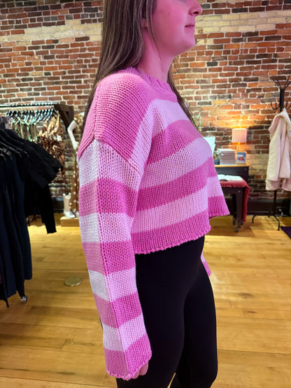 Striped Crew Neck Pullover