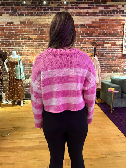 Striped Crew Neck Pullover