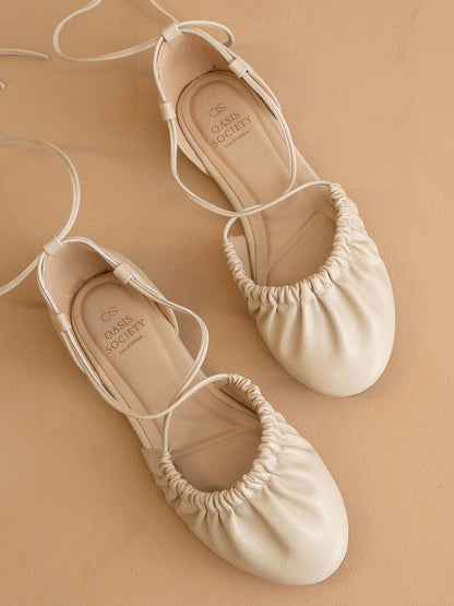 The Laney Lace Up Ballet Flat
