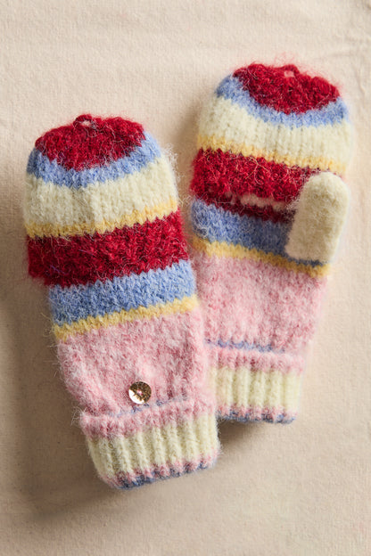 Super Stripe Glove in Ivory