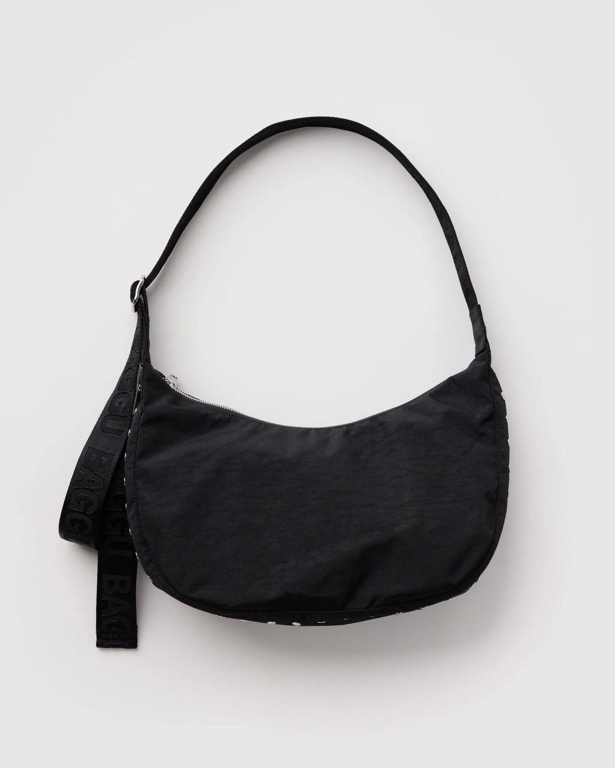 Medium Nylon Crescent Bag - Studs