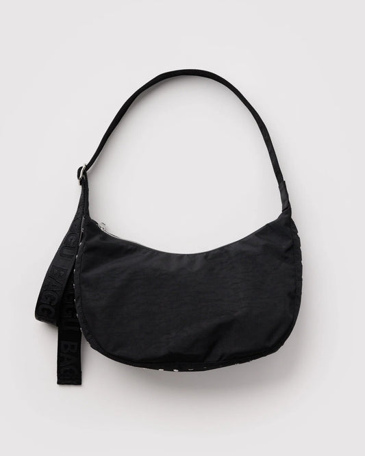 Medium Nylon Crescent Bag - Studs