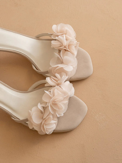 The Noor Romantic Petal Heels