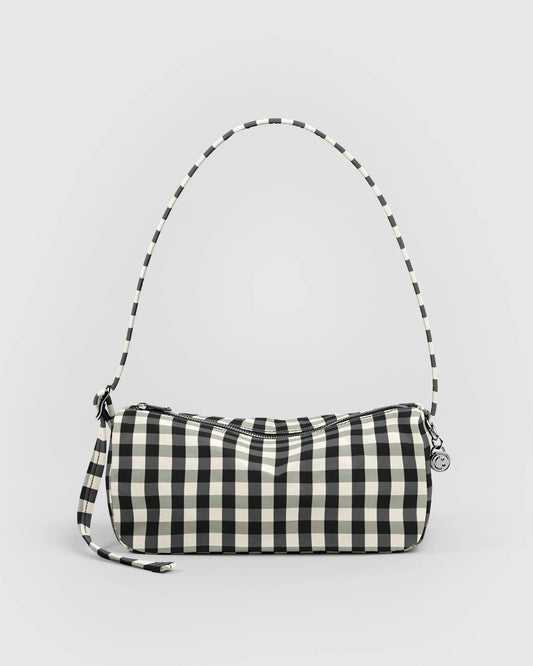 Nylon Loaf Bag - Black & Cream Gingham