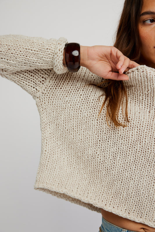 Opal Knit Sweater in Tea