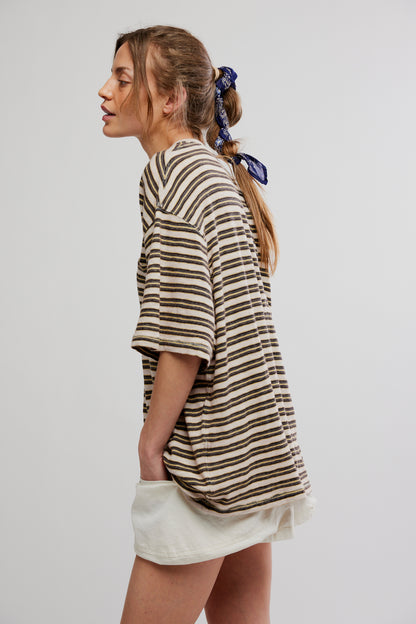 All Love Stripe Pocket Tee