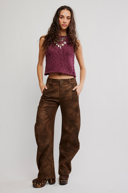 Opal Knit Tank in Sangria