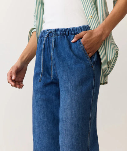 Drawstring Denim Pant