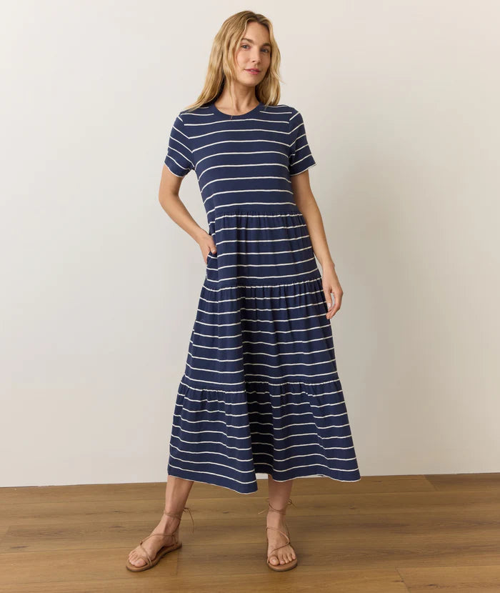 Sadie Vintage Slub Midi Dress