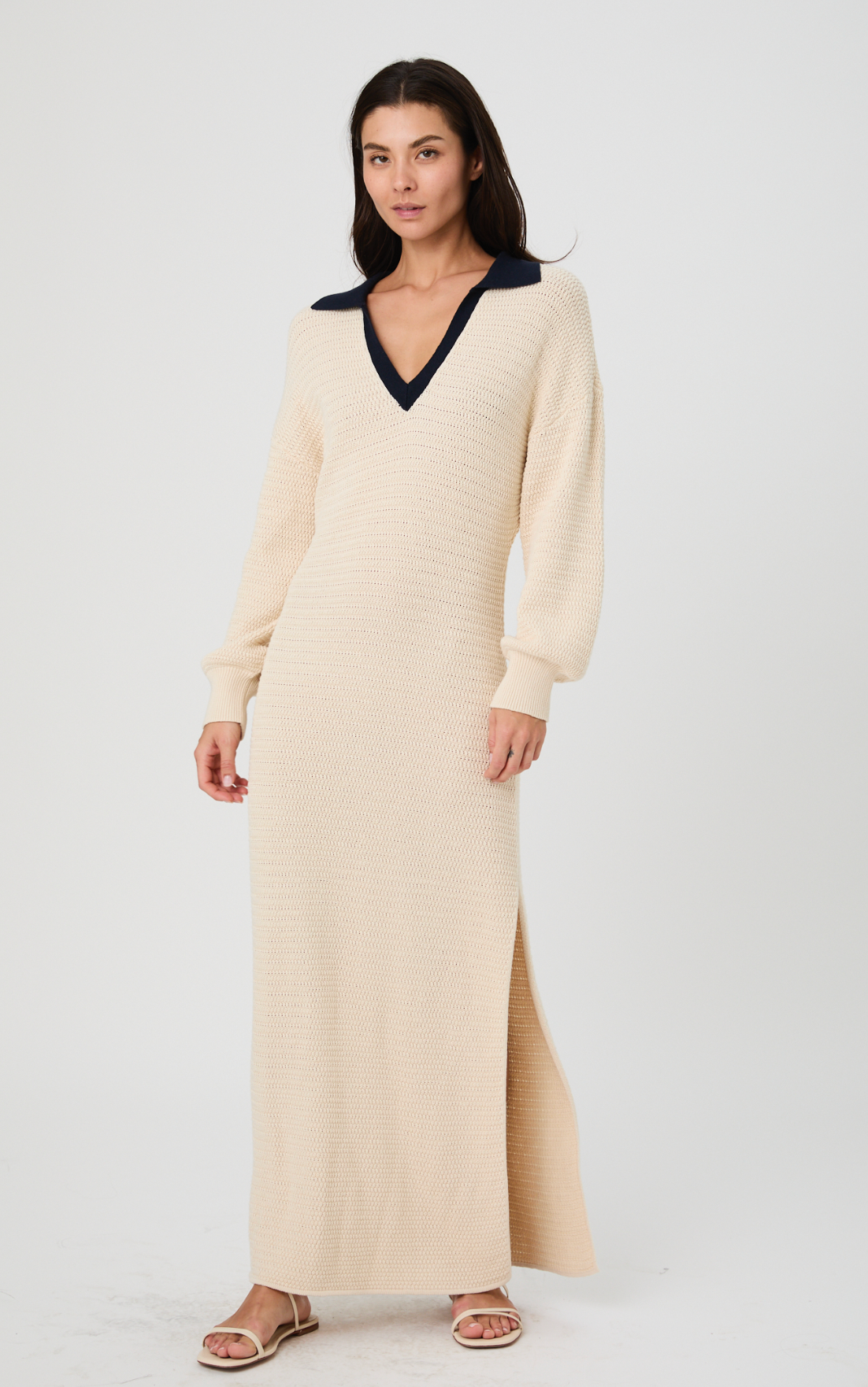Mozart Contrast Midi Dress